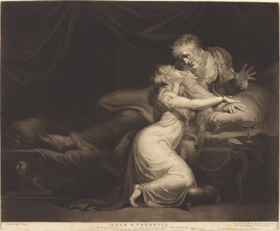 Lear et Cordelia - John Raphael Smith after Henry Fuseli