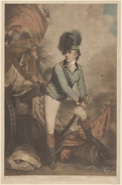 Lt. Colonel Tarleton - John Raphael Smith after Sir Joshua Reynolds