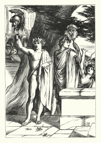Les jumeaux (gravure) - John Reinhard Weguelin
