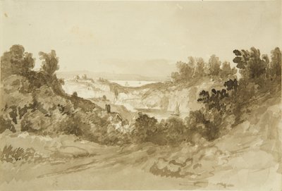 Avon et Severn depuis Windcliff sur la Wye, vers 1820 - John Reverend Eden