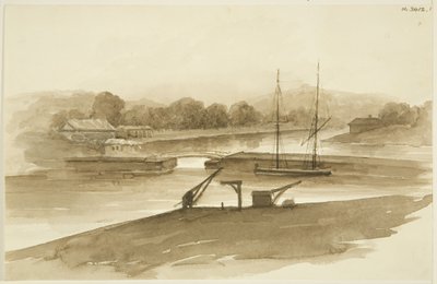 Pont de Prince Street et la Corderie, vus depuis le dock de boue - John Reverend Eden