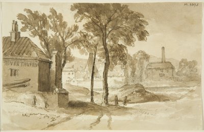 Vue près de Mardyke, Limekiln Lane Glasshouse, du côté sud du port, vers 1820 - John Reverend Eden