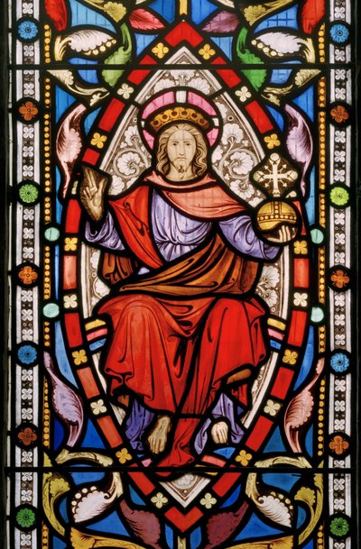 Great Milton, St Mary, Clayton & Bell, John Richard Clayton, Christ en majesté - John Richard Clayton