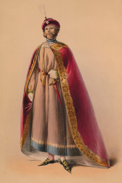 Invité en costume pour le Bal Costumé de la reine Victoria, 12 mai 1842, 1843 - John Richard Coke Smyth