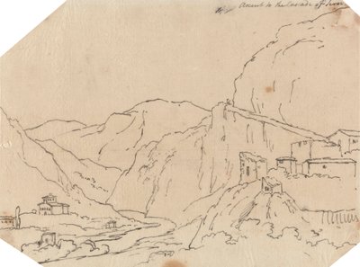 Ascension à la cascade de Terni - John Robert Cozens