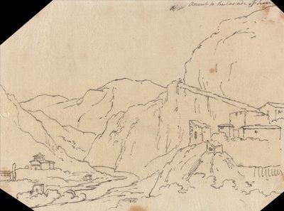 Montée à la cascade de Terni - John Robert Cozens