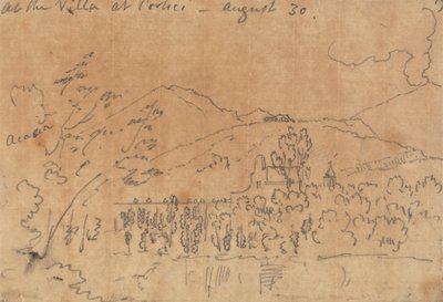 À la villa de Portici, 30 août - John Robert Cozens