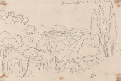 Entre Castel del Bosco et La Scala - John Robert Cozens