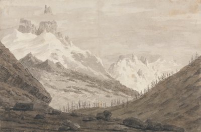 Entre Chamonix et Martigny - John Robert Cozens