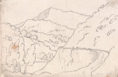 Entre Tavarnelle et Capriano - John Robert Cozens