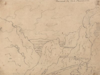 Descente au Pont de Beauvoisin - John Robert Cozens