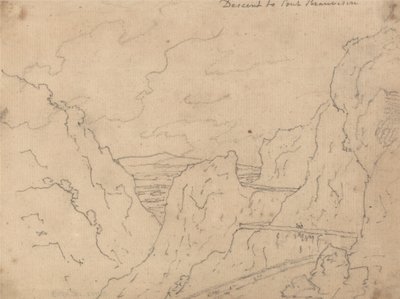 Descent to Pont de Beauvoisin - John Robert Cozens