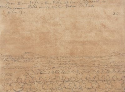De Mirabella, la Villa du Comte Algarotti sur les Collines Euganéennes - John Robert Cozens
