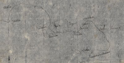 Carte du golfe de Naples - John Robert Cozens