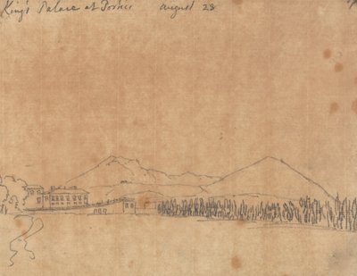 Palais du Roi à Portici, 28 août - John Robert Cozens