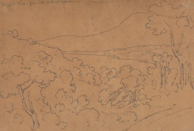 Lago di Vico depuis la colline de Viterbo - John Robert Cozens