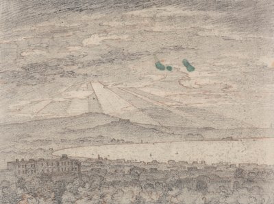 Naples depuis la villa de Sir William Hamilton, Portici - John Robert Cozens