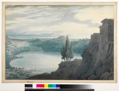 Lac de Nemi, Campagna, Italie, 1788 - John Robert Cozens