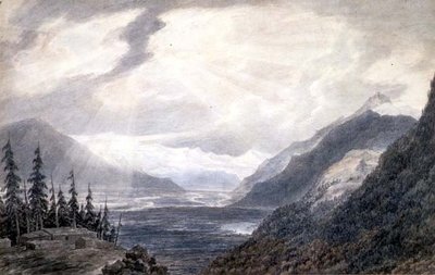 Pays de Valais, près du lac de Genève, vers 1776 - John Robert Cozens