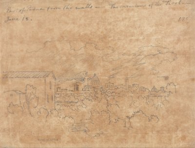 Une partie de Padoue vue des remparts - John Robert Cozens