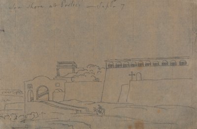 Rivage à Portici, 7 septembre - John Robert Cozens