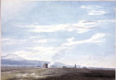 Vestiges sépulcraux dans la campagne près de Rome, vers 1783 - John Robert Cozens