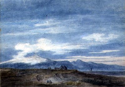 Cabane de berger à la frontière des marais Pontins, entre Valetri et Terracina - John Robert Cozens