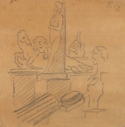 Statues et ruines - John Robert Cozens