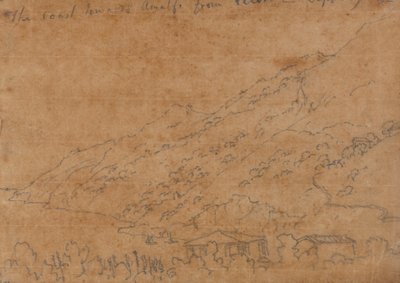 La côte vers Amalfi depuis Vietri, 19 septembre - John Robert Cozens