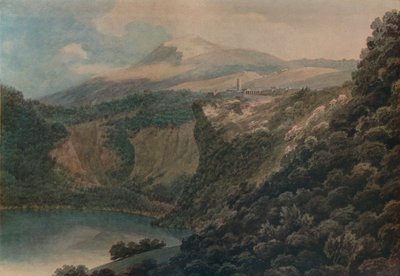 Le lac et la ville de Nemi, 1778 - John Robert Cozens