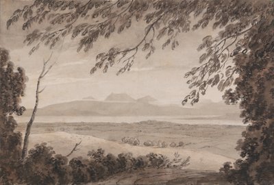 Le lac Léman depuis le canton de Berne - John Robert Cozens