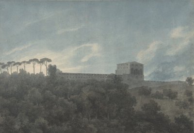 Vue de la Villa Lante sur le Janicule à Rome, 1782-83 - John Robert Cozens