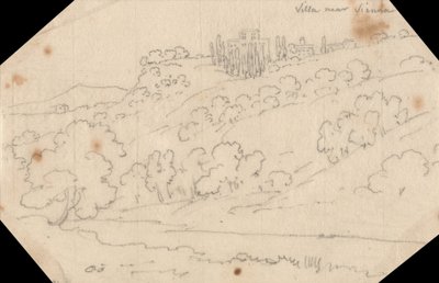 Villa près de Sienne - John Robert Cozens