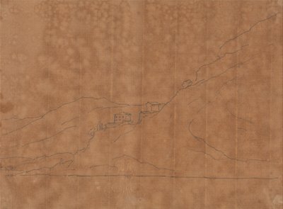 Villas à flanc de colline - John Robert Cozens