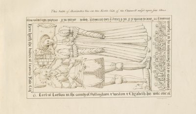 Église de Standon - Tombe de Francis Rose : dessin à la plume, nd [19e siècle] - John Robert Fernyhough