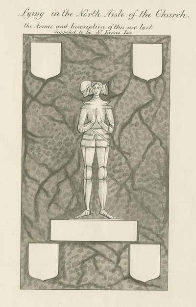 Figure en pierre et laiton [Sir James Lee] - John Robert Fernyhough
