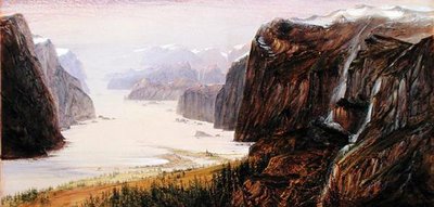 Aardals Sogne Fjord, Norvège, un matin au début de l
