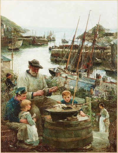 Fabricant de modèles de navires avec port, 1908 - John Robertson Reid