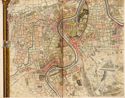 Carte de Hounslow, Twickenham et Richmond - John Rocque