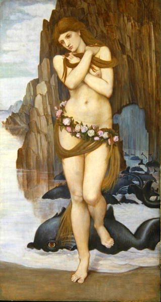 Vénus sortant de la mer, début des années 1870 - John Roddam Spencer Stanhope