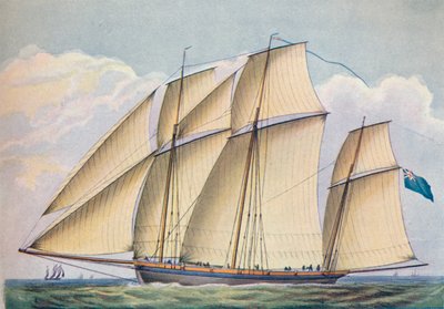 Lugger armé toutes voiles dehors, 1825 - John Rogers