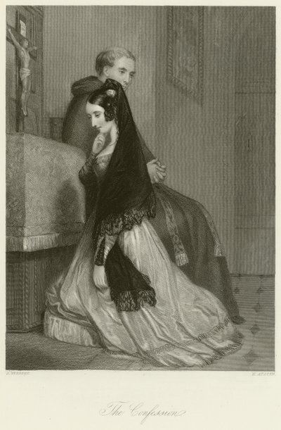 La Confession - John Rogers Herbert
