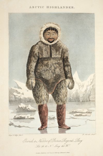 Highlander arctique, Ervick, un natif de la baie du Prince Régent, illustration de 