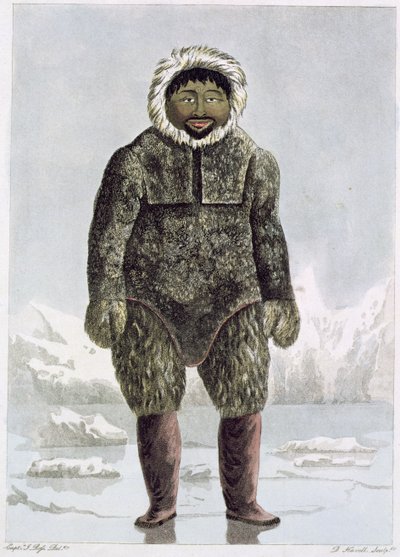 Ervick, un Autochtone de la Baie du Prince Régent, gravé par Daniel Havell, 1819 - John Ross