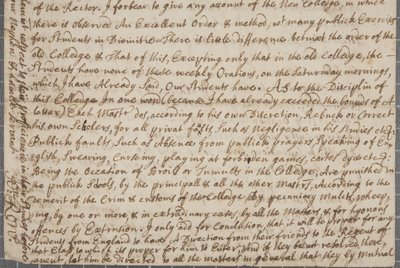 Une lettre de John Row, étudiant à St Andrews, à son oncle - John Row