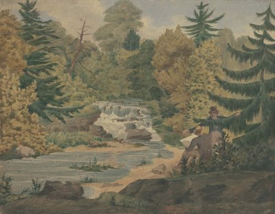 Vue des Deuxièmes Chutes sur la Rivière Sawkill, vers 1840 - John Rubens Smith