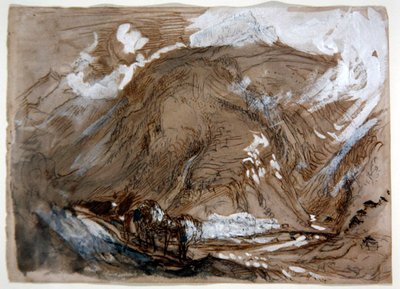Vallée alpine, vers 1854 - John Ruskin