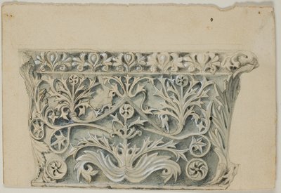 Chapiteau de colonne byzantine - John Ruskin