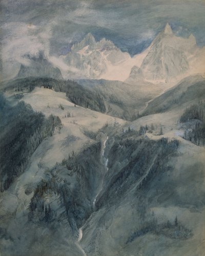 La Cascade de la Folie, Chamonix - John Ruskin