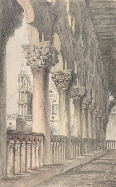 Loggia du Palais des Doges, Venise, 1849-50 - John Ruskin